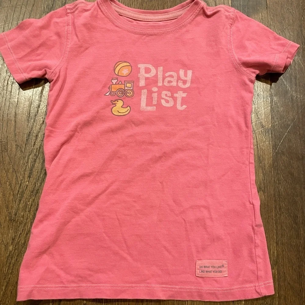 Life is good play list 🎶 😃 short sleeve shirt 2T/3T